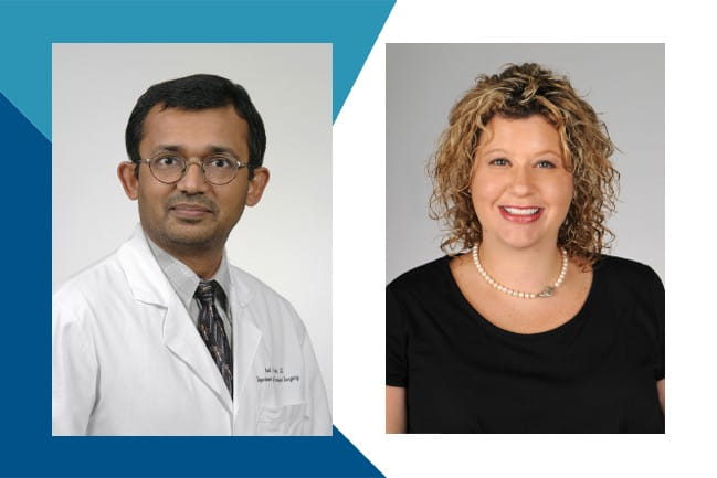 Drs. Sunil Patel and Libby Infinger