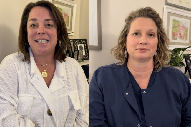 Palliative care experts at MUSC Children’s Health Jessica Bullington, right, and Christina McDaniel, left.