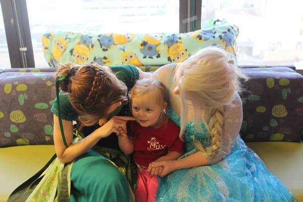 Abby gets a visit from princesses
