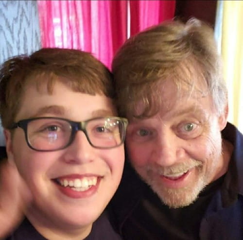 Matthew Chase with Mark Hamill.