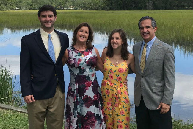 Elizabeth Corontzes and her family