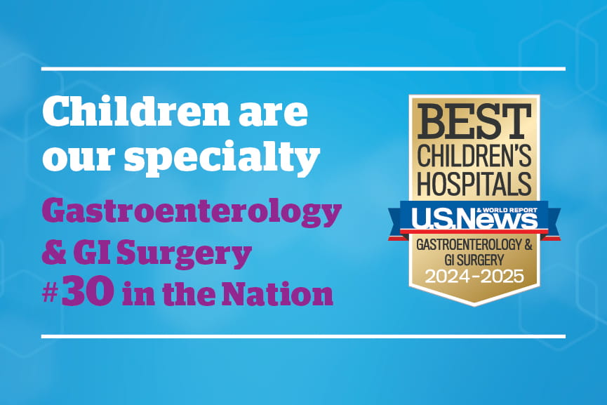 Best Children's Hospitals US News & World Report | Gastroenterology & GI Surgery | 2024-2025