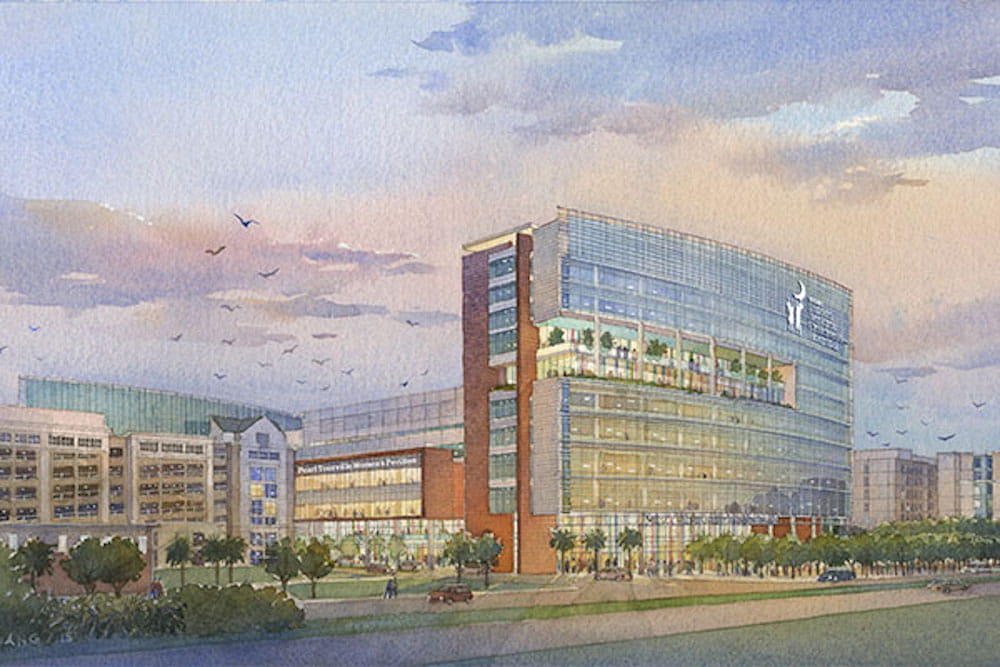 MUSC Shawn Jenkins Children's Hospital and Pearl Tourville Women's Pavilion rendering