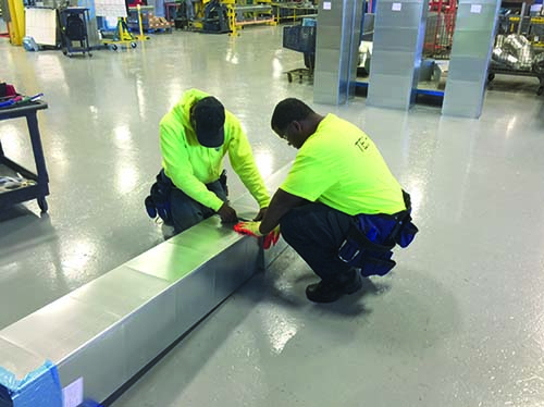 Graylin Richardson and William Beaufort at work