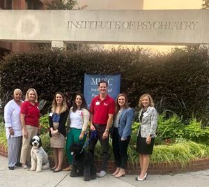 Team that studied how pet therapy affected pediatric care at the Institute of Psychiatry