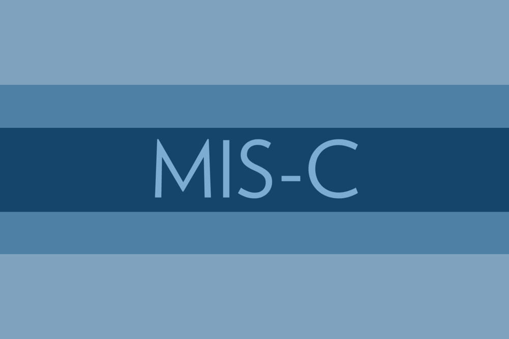 graphic in MUSC colors with the word MIS-C