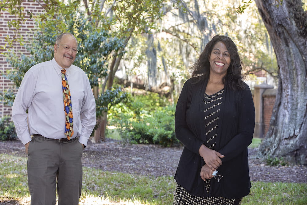 Dr. James Tolley (left) and Dr. Marvella Ford (right), co-directors of the Black Faculty Group at MUSC
