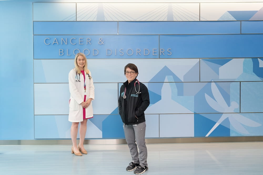 Dr. Michelle Hudspeth (left) and Dr. Shayla Bergmann.
